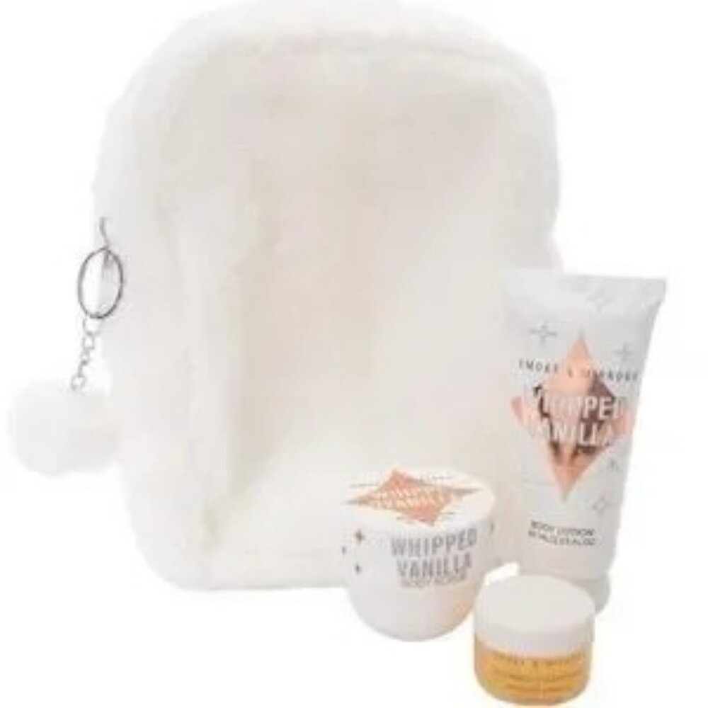 Smoke & Mirrors Glitz & Glow Body Trio with White Furry Bag